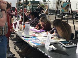 Art club demonstration 